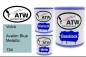 Preview: Volvo, Avalon Blue Metallic, 134: 1L Lackdose + 1L Klarlack + 500ml Härter - Set, von ATW Autoteile West.